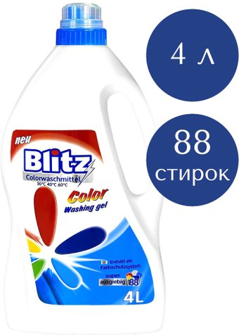 Гель для стирки Blitz Для стирки цветных тканей 4 л - 1/1