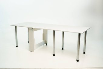 Стол-книга Stoloff Мечта 2280x850 (белый, опоры вкручиваемые, углы прямые с роликами и ручками) - 1/1