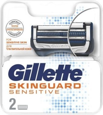 Сменные кассеты для бритья Gillette Skinguard Sensitive (2 шт) 7702018488209 - 1/1