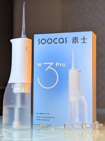 Ирригатор  Soocas W3 Pro (4 насадки, белый) - 1/1