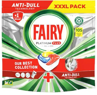 Капсулы для посудомоечной машины Fairy Platinum Plus Все в 1 (105 шт) - 1/1