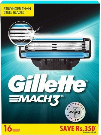 Сменные кассеты для бритья Gillette Mach3 (16 шт) - 1/1