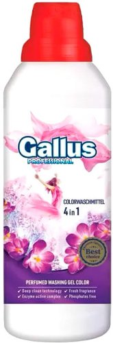 Гель для стирки Gallus Professional Для цветных тканей 4в1 (1 л) - 1/1