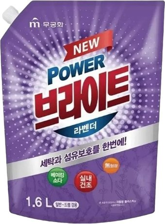 Гель для стирки Mukunghwa Power Bright Liquid Detergent Lavender (1.6 л) - 1/1