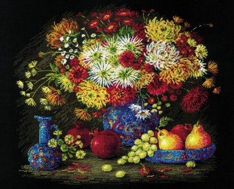Набор для вышивания Риолис Натюрморт с хризантемами 2068Р - 1/1
