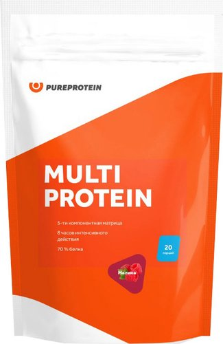 Протеин сывороточный (изолят) Pureprotein Multi Protein (600 г, малина) - 1/1