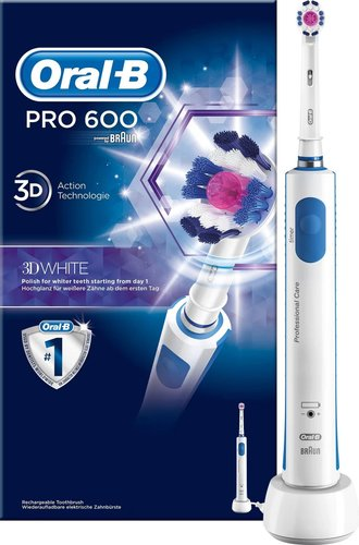 Электрическая зубная щетка Oral-B Pro 600 3D White D16.513 - 1/1
