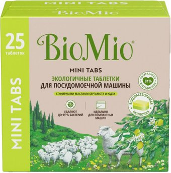 Таблетки для посудомоечной машины BioMio С маслами бергамота и юдзу (25 шт) - 1/1