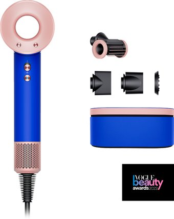 Фен Dyson HD15 Supersonic (с переходником на евровилку, синие румяна) - 1/1