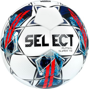 Футзальный мяч Select Futsal Super TB V22 Fifa Quality Pro (4 размер, белый/синий/красный) - 1/1