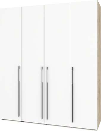 Шкаф распашной Modern Стоун С41 (серый дуб/белый) - 1/1