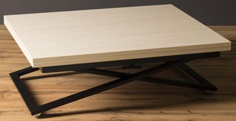 Стол-трансформер Levmar Compact D31/S53 (выбеленный дуб/черный) - 1/1