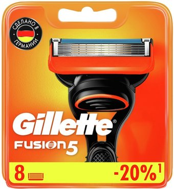 Сменные кассеты для бритья Gillette Fusion5 (8 шт) 7702018877508 - 1/1