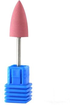 Сменная насадка Global Fashion Резиновая для полировки QW-H 610, конус (розовая, средняя) - 1/1
