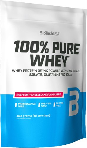 Протеин комплексный BioTech USA 100% Pure Whey (малиновый чизкейк, 1000 г) - 1/1