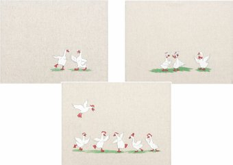 Полотенце Беларускі лён 21С26-ШР+К/п.р./фкор Гуси-3 1 363 78220 - 1/1