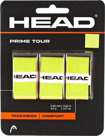 Грип для теннисной ракетки Head Prime Tour 285621 (3 шт, желтый) - 1/1