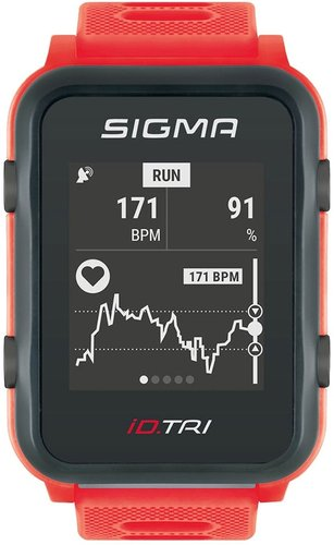 Пульсометр Sigma iD.TRI SET (красный) - 1/1