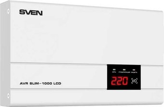 Стабилизатор напряжения SVEN AVR SLIM-1000 LCD - 1/1
