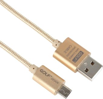 Кабель GOLF GC-10m (золотистый) - 1/1