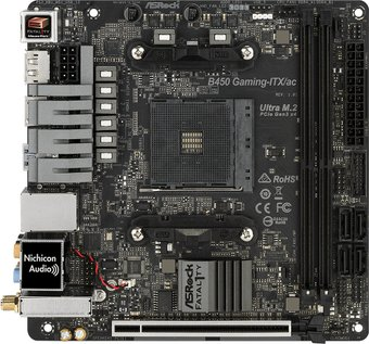 Материнская плата ASRock Fatal1ty B450 Gaming-ITX/ac - 1/1