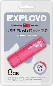 USB Flash Exployd 620 8GB (красный) - 1/1