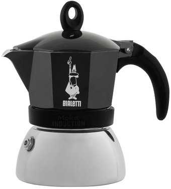 Гейзерная кофеварка Bialetti Moka Induction (6 порций, черный) - 1/1