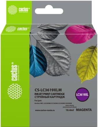 Картридж CACTUS CS-LC3619XLM (аналог Brother LC3619XLM) - 1/1