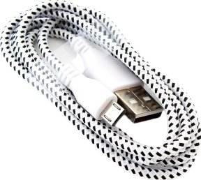 Кабель Sipl KK21L USB Type A - microUSB (1 м, белый) - 1/1
