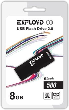 USB Flash Exployd 580 8GB (черный) - 1/1