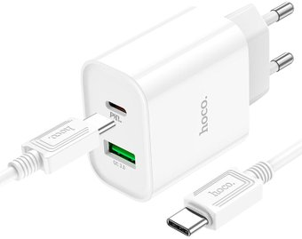 Сетевое зарядное Hoco C80A Plus USB Type-C (белый) - 1/1