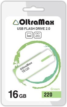 USB Flash OltraMax 220 16GB (зеленый) [OM-16GB-220-Green] - 1/1