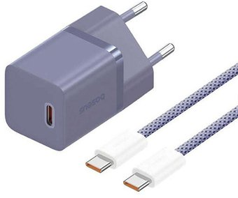 Сетевое зарядное Baseus GaN5 Fast Charger Mini 1C 30W P10110902523-00 Type-C (фиолетовый) - 1/1