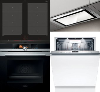 Комплект встраиваемой техники Siemens HS658GXS7 + EX675LXC1E + Bosch SMV8YCX03E + Elica Hidden 2.0 IXGL/A/60 - 1/1