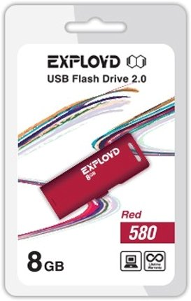 USB Flash Exployd 580 8GB (красный) - 1/1