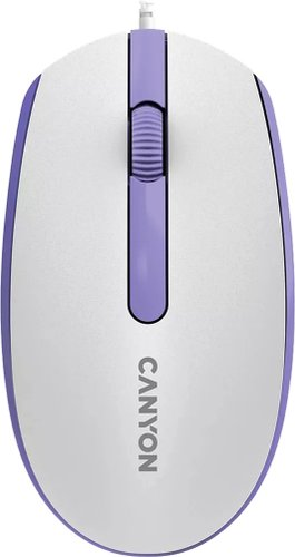 Мышь Canyon M-10 (белый/сиреневый) - 1/1