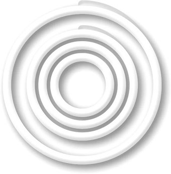 Пластиковые кольца для переплета OPUS EasyRing 10 мм EASYRING10BIA600 (600 шт, белый) - 1/1