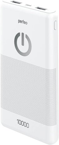 Внешний аккумулятор Perfeo Splash 10000mAh (белый) - 1/1