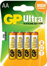 Батарейка GP Ultra Alkaline AA 4 шт. - 1/1