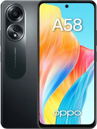 Смартфон Oppo A58 CPH2577 6GB/128GB международная версия (черный) - 1/1