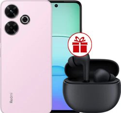 Смартфон Xiaomi Redmi 13 8GB/256GB с NFC международная версия (жемчужно-розовый) и наушники Xiaomi Redmi Buds 4 Active (черный) по акции - 1/1