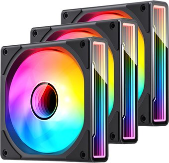 Комплект вентиляторов для корпуса Jonsbo ZK-120 (черный, 3 шт.) - 1/1