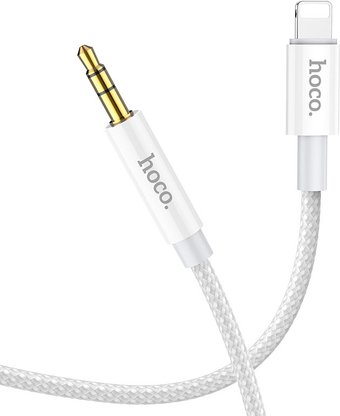 Кабель Hoco UPA19 Lightning - 3.5 мм (1 м, серебристый) - 1/1