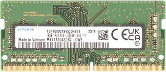 Оперативная память Samsung 16ГБ DDR4 SODIMM 3200 МГц M471A2G43CB2-CWE - 1/1