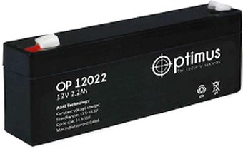 Аккумулятор для ИБП Optimus OP 12022 (12В/2.2 А·ч) - 1/1