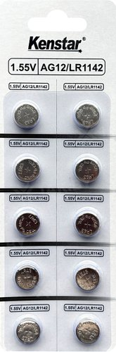 Батарейка Kenstar G12/LR1142/LR43/386A/186, 1.55V, BL-10 (10 шт/уп) - 1/1