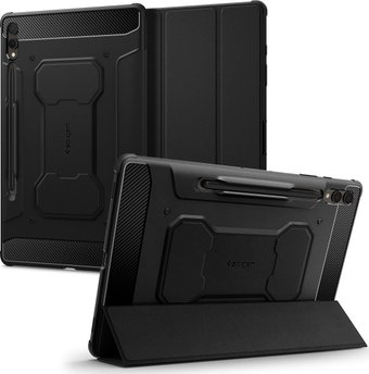 Чехол для планшета Spigen Rugged Armor Pro для Galaxy Tab S9 Plus (черный) - 1/1