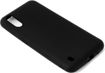 Чехол для телефона Case Matte для Samsung Galaxy M01 (черный) - 1/1