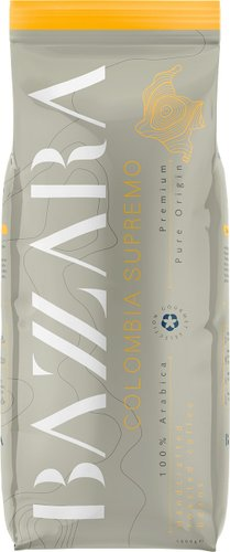 Кофе Bazzara Colombia Supremo зерновой 1 кг - 1/1