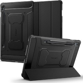 Чехол для планшета Spigen Rugged Armor Pro для Galaxy Tab S9 FE (2023) (черный) - 1/1